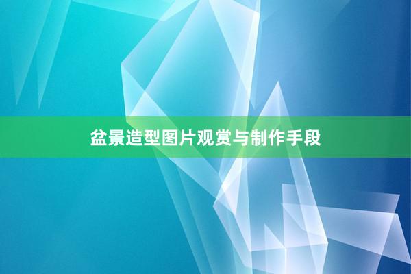 盆景造型图片观赏与制作手段